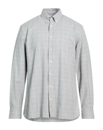 Hackett Man Shirt Grey Size Xxl Cotton In Gray