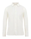 Hackett Man Shirt Ivory Size Xl Cotton, Lyocell In White