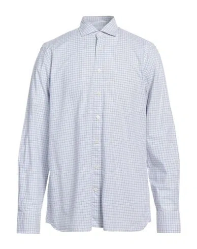 Hackett Man Shirt Light Blue Size L Cotton