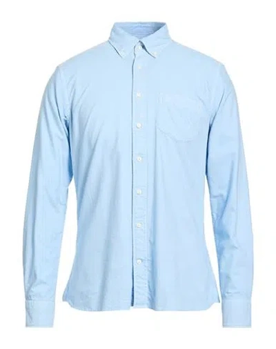 Hackett Man Shirt Light Blue Size S Cotton