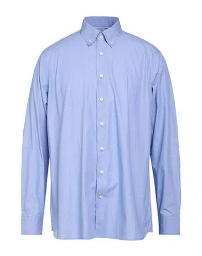 Hackett Man Shirt Light Blue Size S Cotton