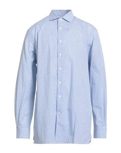 Hackett Man Shirt Light Blue Size Xxl Cotton