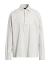 Hackett Man Shirt Light Grey Size Xl Cotton In White