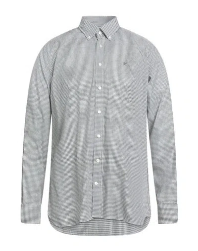 Hackett Man Shirt Military Green Size L Cotton