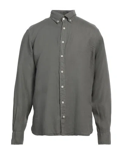 Hackett Man Shirt Military Green Size L Linen