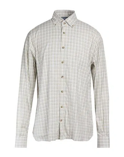 Hackett Man Shirt Military Green Size M Cotton, Lyocell