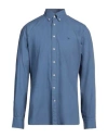 Hackett Man Shirt Navy Size L Cotton
