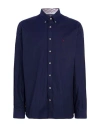 Hackett Man Shirt Navy Size Xxl Cotton In Blue