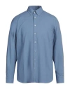 Hackett Man Shirt Pastel Blue Size Xl Cotton