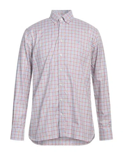 Hackett Man Shirt Rust Size Xxl Cotton In Red