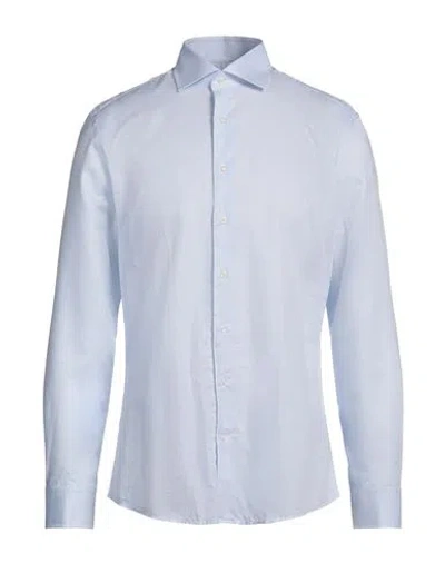 Hackett Man Shirt Sky Blue Size 17 ½ Cotton, Linen