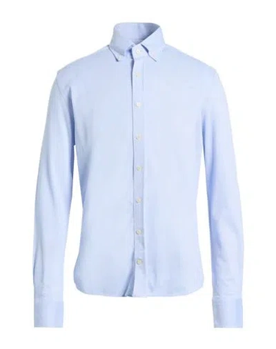 Hackett Man Shirt Sky Blue Size Xl Cotton