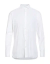Hackett Man Shirt White Size M Cotton, Elastane In White