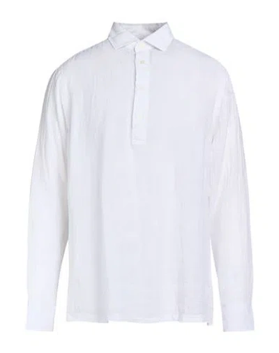 Hackett Man Shirt White Size S Linen