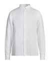 Hackett Man Shirt White Size Xl Linen