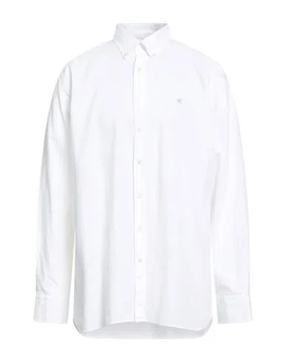 Hackett Man Shirt White Size Xxl Cotton
