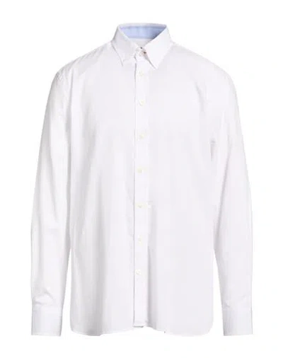 Hackett Man Shirt White Size Xxl Cotton