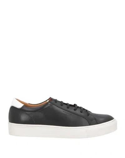 Hackett Man Sneakers Black Size 9 Leather