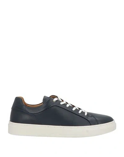 Hackett Man Sneakers Midnight Blue Size 10 Leather