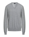 Hackett Man Sweater Grey Size Xl Merino Wool, Viscose, Polyamide, Cashmere In Gray