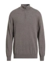 Hackett Man Sweater Khaki Size S Merino Wool, Viscose, Polyamide, Cashmere In Gray