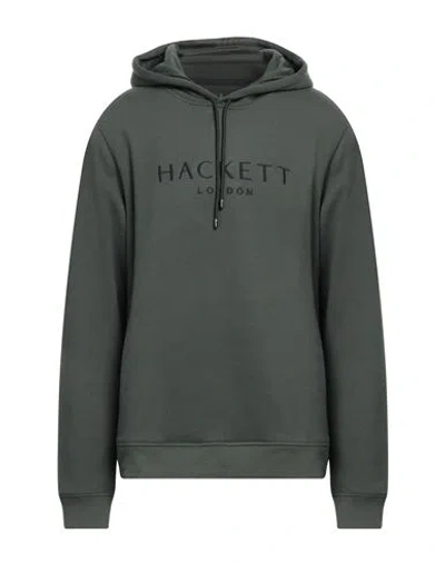 Hackett Man Sweatshirt Dark Green Size Xl Cotton, Polyester In Green