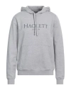 Hackett Man Sweatshirt Grey Size L Cotton In Grey