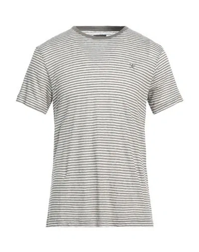 Hackett Man T-shirt Khaki Size Xxl Linen In Beige