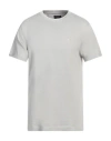 Hackett Man T-shirt Light Grey Size Xl Cotton, Lyocell, Elastane In Grey