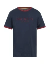 Hackett Man T-shirt Navy Blue Size L Cotton In Navy Blue