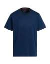 Hackett Man T-shirt Navy Size Xxl Cotton In Blue