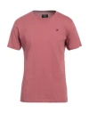 Hackett Man T-shirt Pastel Pink Size 3xl Cotton