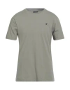 Hackett Man T-shirt Sage Green Size M Cotton In Green