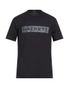 Hackett Man T-shirt Black Size M Cotton