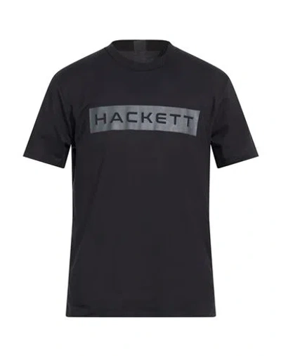 Hackett Man T-shirt Black Size M Cotton