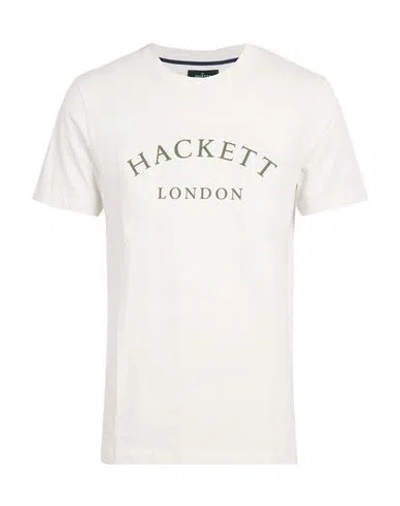 Hackett Man T-shirt Off White Size M Cotton