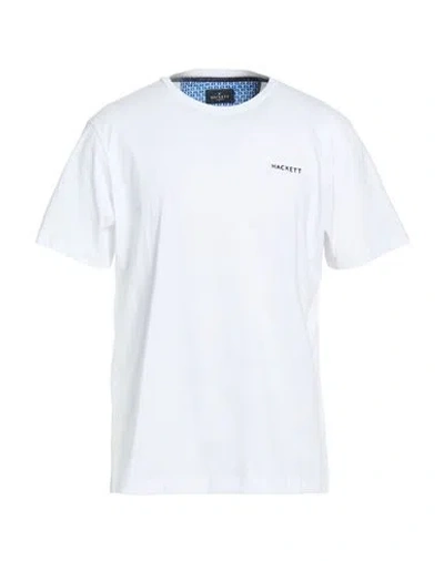 Hackett Man T-shirt Off White Size Xl Cotton