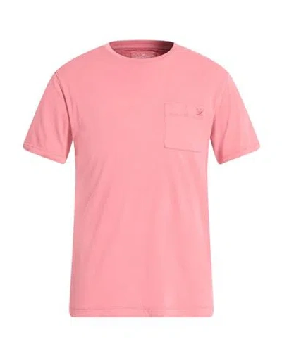Hackett Man T-shirt Pink Size M Cotton