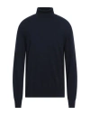 Hackett Man Turtleneck Navy Size Xl Wool, Viscose, Polyamide, Cashmere In Navy Blue