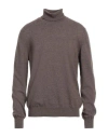 Hackett Man Turtleneck Light Brown Size Xxl Wool, Viscose, Polyamide, Cashmere In Beige