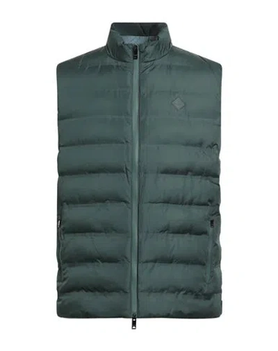 Hackett Man Vest Green Size Xxl Polyester