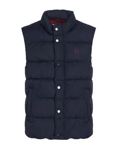 Hackett Man Vest Midnight Blue Size S Polyester