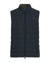 Hackett Man Vest Navy Size Xl Polyester In Blue