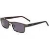 Hackett Men's 54mm Dark Gunmetal Sunglasses In Metallic