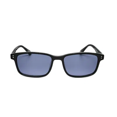 Hackett Men's Black Rectangular Sunglasses Hek1258 In Blue
