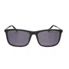 Hackett Men's Black Rectangular Sunglasses Heks1273 In Black