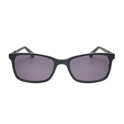 Hackett Men's Blue Rectangular Sunglasses Heks1245-006-3 In Black
