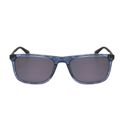 Hackett Men's Blue Rectangular Sunglasses Heks1289 In Gray