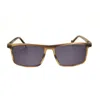 Hackett Men's Brown Rectangular Sunglasses Hebs209 In Brown