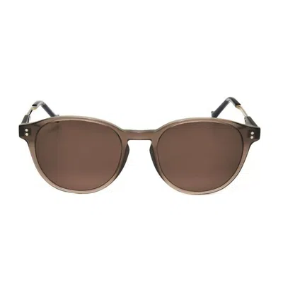 Hackett Men's Brown Round Sunglasses Hebs286